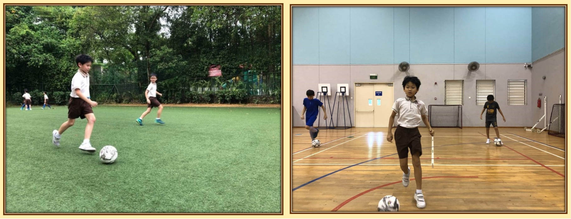 Recreational Team boys playing soccer